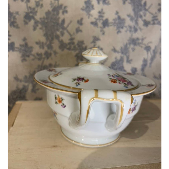 VTG RC Nippon Toki Kaisha Colorful Floral Sugar Bowl - Picture 4 of 7